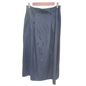 Vintage Polka Dot Midi Wiggle Skirt